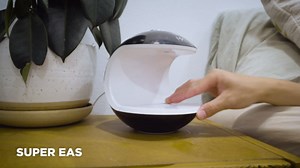 Anti Gravity Humidifier for Bedroom, Home, Office Desk, Plants, Indoor Use, 7 Color Light Options, Ultrasonic Cool Mist, Small Air Humidifier, Water Drop Effect