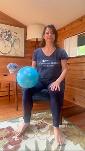 3.7K views · 17 reactions | ⭐ Our favorite physio ball exercises: The ball squeeze ⭐ Here’s a physio ball exercise we love for pelvic stability and nerve-muscle activation: The ball squeeze Sit in a chair with a small physio ball (9 inch or 23 cm) between your knees With each exhale, squeeze the ball with your knees to feel your muscles engage Relax while you inhale, but don’t let the ball drop Do five sets Click the link in bio to get yours today | Spinning Babies | Facebook