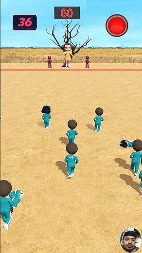 squid game noob gameplay vs Pro 😋😋😋 #squidgame #games #shortvid #gaming
