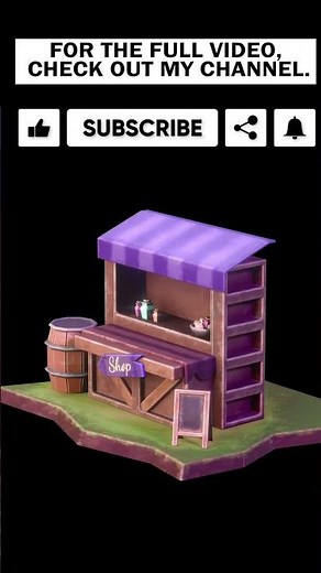 Stylized Medieval Shop in Blender & Substance Painter | Full Game Asset Tutorial