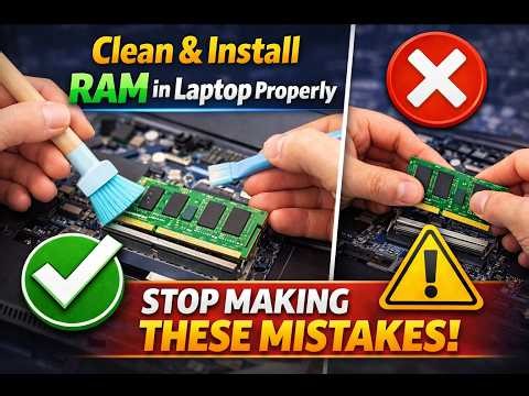How to Clean Laptop RAM &Slot Properly | Install RAM Right Way #LaptopRepair#MobileRepair#TechRepair