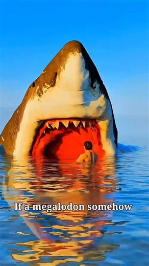 What If a Megalodon Swallowed You Whole? 😨 #shorts