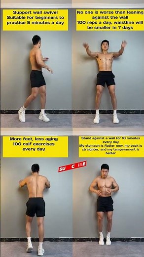 🔥 5-Minute Wall Swivel Workout (Beginner-Friendly!) | Slim Waist & Better Posture