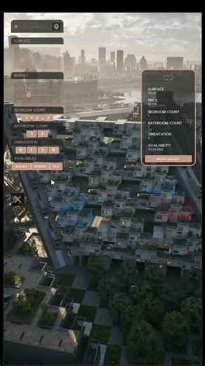 Hillside Project | Interactive Unit Search (Unreal Engine) #architecture #unrealengine