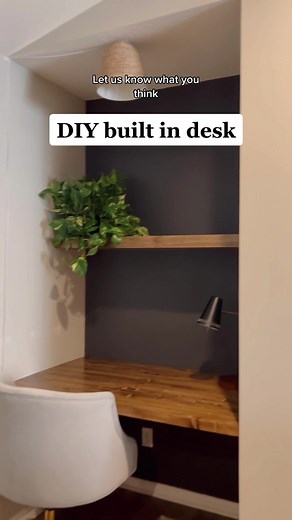 DIY Built-in Desk Transformation | Carpentry Tools and Decor Ideas