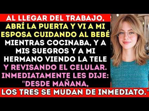 Al llegar del trabajo, abrí la puerta y vi a mi esposa cuidando al bebé mientras cocinaba, #viral