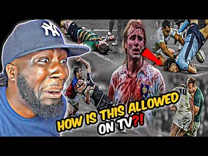**WTF IS THIS?! FIRST TIME WATCHING! American Reacts To RUGBY HARDEST HITS You Will Ever See