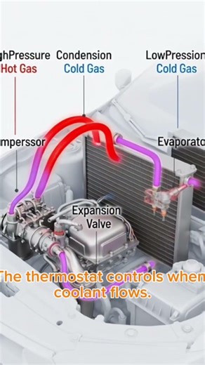 Cars Cooling System and car engine stays Cool #CarCoolingSystem #EngineBasics #CarExplained #AutoTec