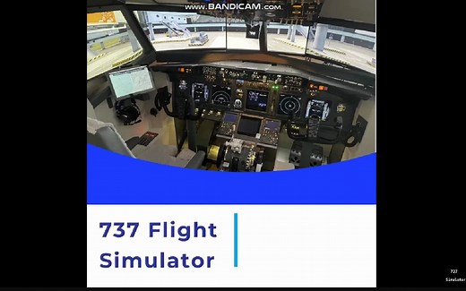 ProSimB737植入自建模拟舱，着陆直布罗陀