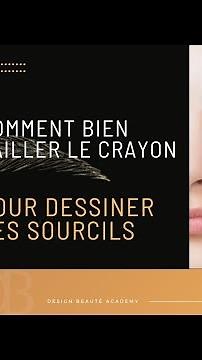 Comment tailler le crayon microblading pour tracer le dessin des sourcils de ma cliente?