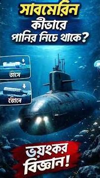 Submarine কীভাবে ডুব ও ভাসে? #ScienceShorts #youtubeshorts