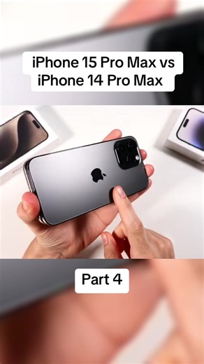 iPhone 15 Pro Max vs iPhone 14 Pro Max #apple #apple