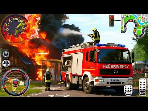 Firetruck City Rescue Simulator 3D - US Emergency 911 Ambulance Driving - Android Gameplay