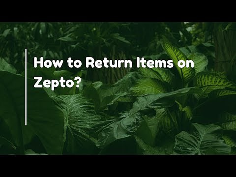 How to Return Items on Zepto?