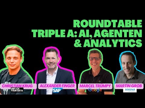 Analytics Online Konferenz 2025: Round Table - Triple A: AI, Agenten & Analytics