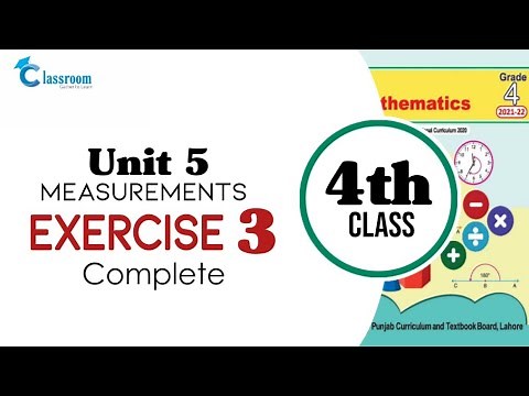 Class 4 math, Unit 5 Measurements, Exercise 3 | Chapter 5 Exercise 3