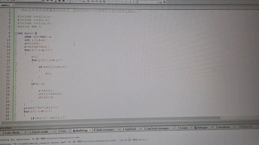 C语言实现去除重复字符并排序