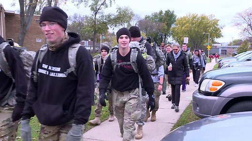 Operation Ruck 22 for Vets arrived at Stand Down Madison event at the Salvation Army of Dane County. The event supports Veterans who are experiencing homelessness or who are at-risk of homelessness. | WMTV 15 News