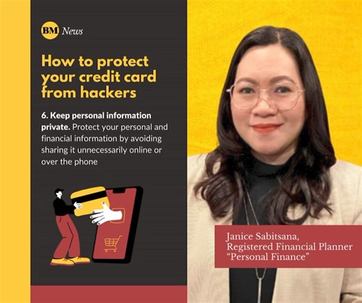 1K views | Cases of credit card fraud, identity theft and data breaches have been increasing in today's digital landscape. #KnowMore on how to protect your credit card from being attacked by cybercriminals from Janice Sabitsana, Registered Financial Planner, columnist of BM's "Personal Finance" bit.ly/4bbA3W8 | BusinessMirror | Facebook