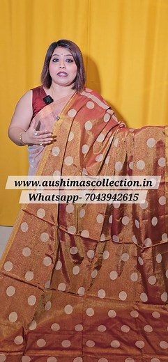 “Saree pehno, aura badhao. Confidence automatic aa jaata hai!” 💋 #Fashion #viral #partywearsaree #bridal #handloom #banarsi #reel #reelitfeelit #reelkarofeelkaro #reelsforinstagram | Aushima's Collection