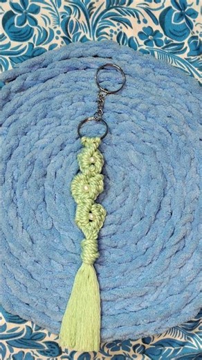 DIY Boho Macrame Keychain! 🧶✨ #Shorts #CreativeEmpire #Macrame #DIY #Artisan