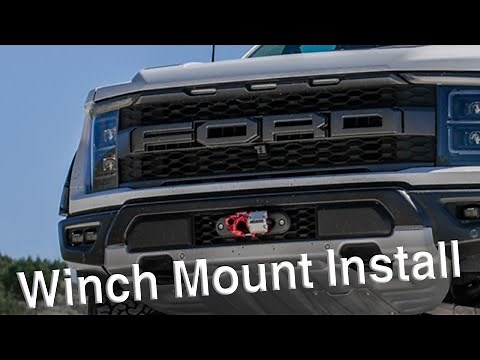 2021+ Ford Raptor Gen3 Winch Mount Installation Instructions
