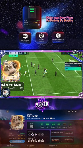 Review Johan Cruyff ovr 113 và Ruud Gullit ovr 113 trong FC Mobile ⚽ Với 1500 mảnh sự kiện, anh em nông dân sẽ chọn ai đây? 💎 Gullit có thật sự “bố game” như lời đồn? Cruyff có còn giữ phong độ hay phế hơn thẻ 111? Cùng xem review rồi chọn cho đội hình của mình nhé 💪 🏆 ƯU ĐIỂM 🐟NHƯỢC ĐIỂM 🦾CẢM NHẬN INGAME 🌟🌟🌟 CM Ruud Gullit - Đầu tiên là về Gullit, nhìn như vầy thì được phong làm bố game chứ gì nữa - Nhưng tôi nói thẳng luôn, đừng có ảo mà khen dữ quá. Ở meta này thì Gullit vẫn có nhiều