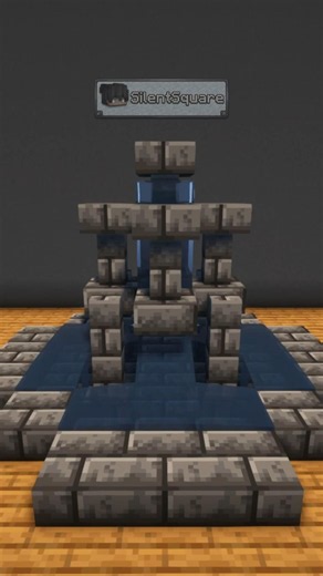 Easy Aesthetic Minecraft Fountain Build | Deepslate Bricks Tutorial