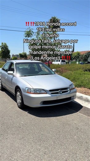 1998 Honda Accord LX — 193k Miles, One Owner, Salvage Minor