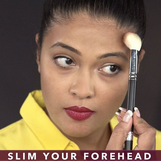 424K views · 435 reactions | Wondering how to make your forehead look smaller? Watch this video and try it! | Glamrs | Facebook