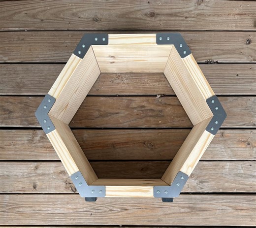 120 Degree Metal Brackets for Hexagon Boxes, Shelves or Honeycomb Displays - Etsy