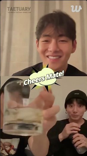 Cheers Mate! VLIVE RM, Taehyung, Jungkook! #v #shorts