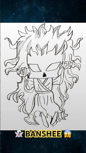 How to Draw a Banshee 👻 #viral #trending #shorts