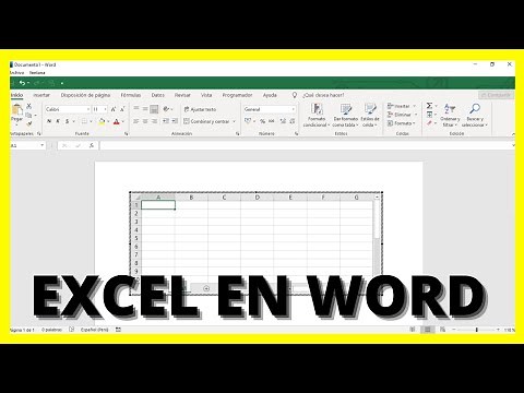 INSERTAR HOJA DE EXCEL EN WORD | VINCULAR TABLA DE EXCEL EN WORD|✅