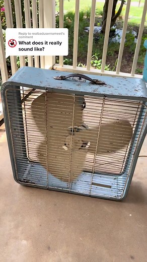 Vintage Metal Box Fan | Classic Old Fan Reimagined