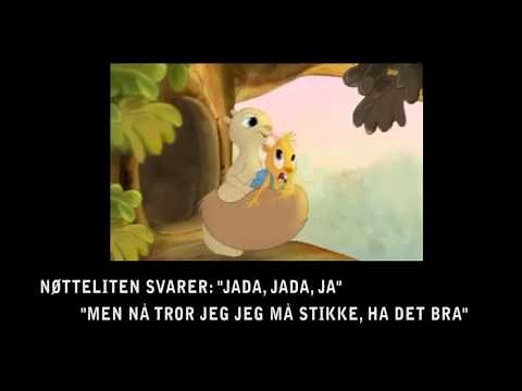 NØTTELITEN med tekst