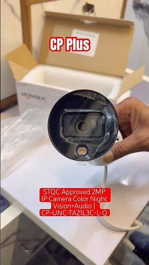 2MP IP Bullet Camera | Color Night Vision + Audio | CP-UNC-TA21L3C-L-Q #cpplus #ipcamera #ipcctv