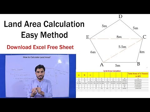 Land Area Calculation Easy Method with Excel Sheet Free Download