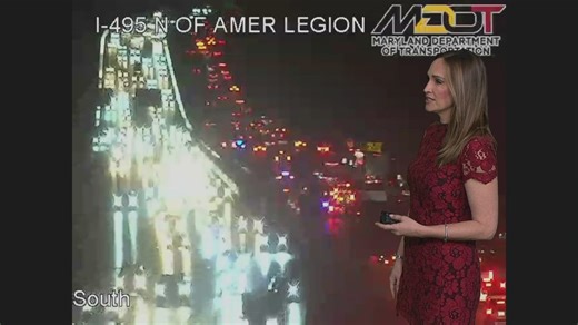 Traffic gridlocked on I-495 due to multi-vehicle crash