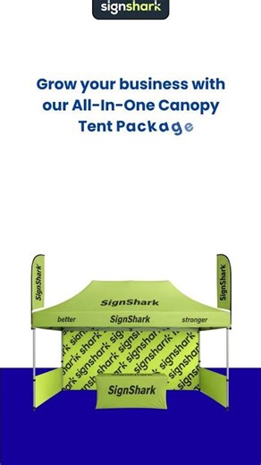 Stand Out This Summer ☀️ | Trade Show Ready with The Sign Shark #customcanopy #marketing #canopy