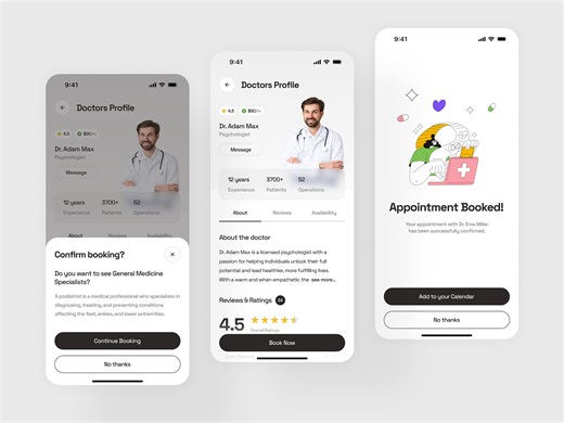 Doctor Appointment Booking App - Healthcare Mobile app