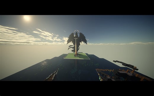 Minecraft Schematic The Fallen Seraph | Epic Winged Megalith by SAYON BHOWMIK | abfielder.com