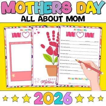 All About My Mom: Mothers Day Questionaire Preschool - Mother's Day Interview