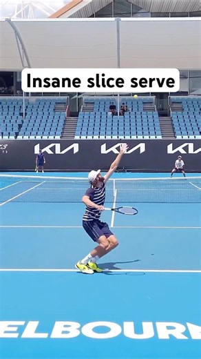 Could you return? Insane tennis slice serve from pro player Reilly Opelka - Australian open