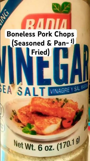Boneless Pork Chops (Seasoned & Pan-Fried)