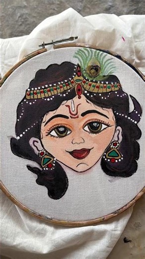 Fabric painting classes #artclass #fabricpainting #shorts #kaviartstudio