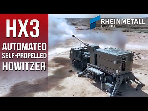 HX3 - Rheinmetall showcases live firing action of its latest self-propelled howitzer