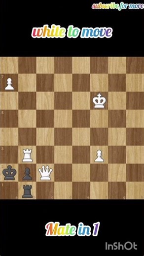 "Easiest Checkmate in 1 Move ♟️ | Can You Spot It? #Chess #MateInOne"