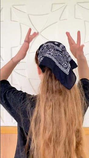 How to secure a scarf (bandana) so it doesn't slip off your hair