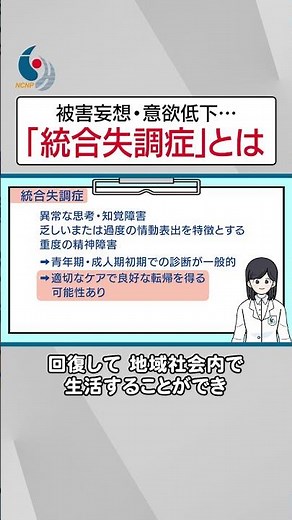 【統合失調症】幻聴、被害妄想、意欲低下…統合失調症の症状について専門医が解説【国立精神・神経医療研究センター】 #shorts